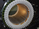 stator traction motor for light rail